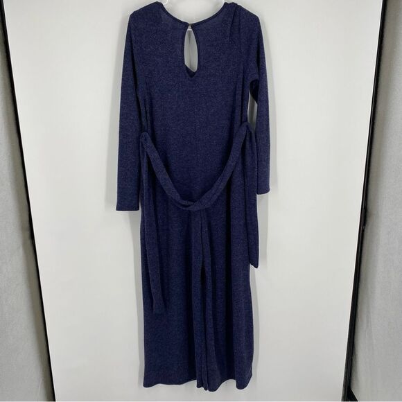 MTS Women’s V Neck Wide Leg Long Sleeve Knit Jumpsuit size S - Picture 3 of 4